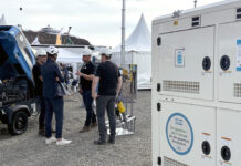 Atlas Copco betreibt Messestand auf der Steinexpo 2026 rein batteriegestützt